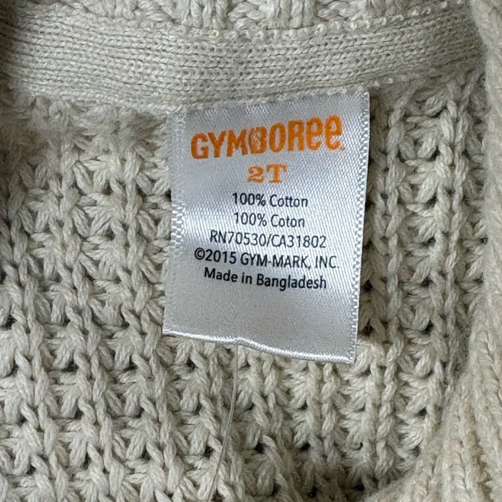 Gymboree Toddler 2t‎ Cream Toggle Knit Cardigan Sweater NEW